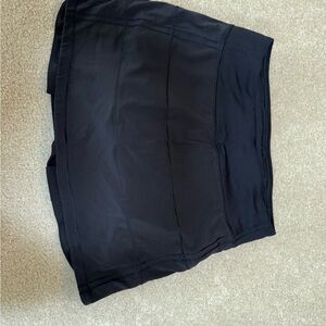 Black LuluLemon Pace Rival Mid-Rise Skirt